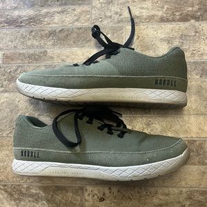 Olive Green Nobull Canvas Trainers
